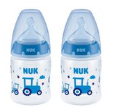 NUK FC+ Temperature Control Bottle-Sil Teat-0-6 months-150ml 2Pack-Tractor