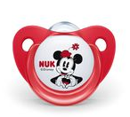 NUK Minnie Soother 6-18 m - Red
