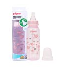Pigeon - Light Pink Flexible Bottle Std Neck Hearts - 240ml