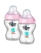 Tommee Tippee CTN 260ml Bottle 2PK - Decorated - Girl