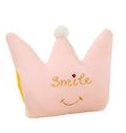 Totland Plush Soft Hand Pillow Cushion - Pink Crown