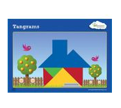 Gigo Activity Cards Tangram Set #2 - 12 Double Sided Cards