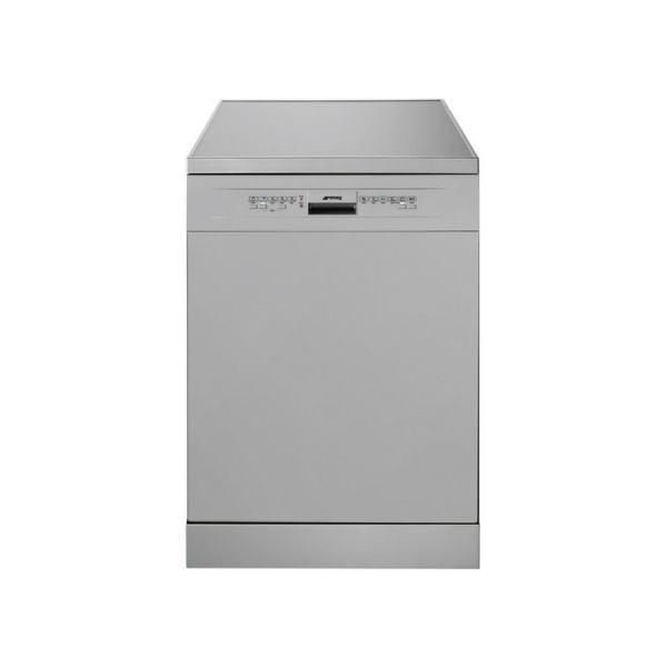 Smeg 60cm Silver Freestanding Dishwasher: DW6QSSA