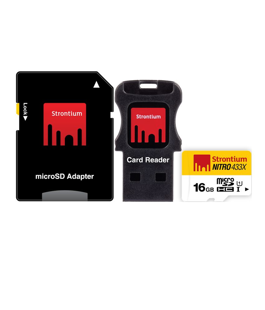 Strontium 16 GB Nitro MicroSD Card with Adapter
