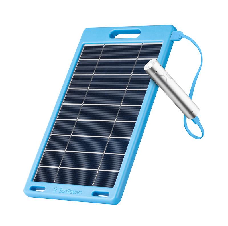 World Panel Sunstream Solar Charger Plus Combo – Blue