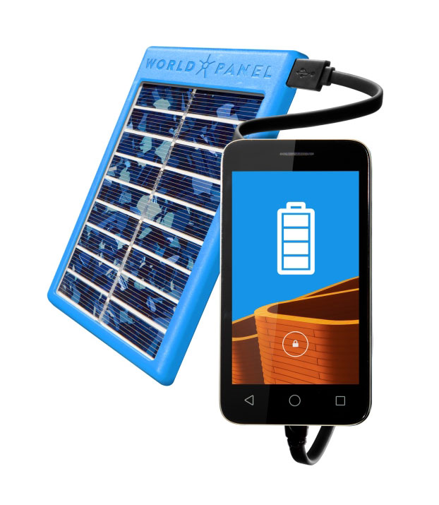 World Panel Sunstream Solar Charger Plus – Blue