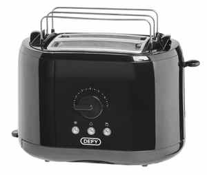 Defy Black Plastic Toaster: TA 373 B