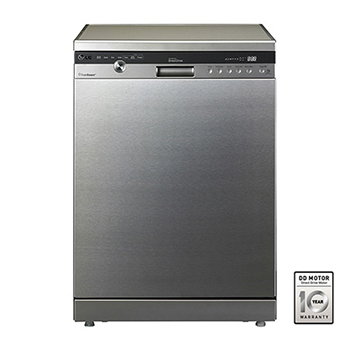 LG TrueSteam Stainless Steel Dishwasher: D1444LF