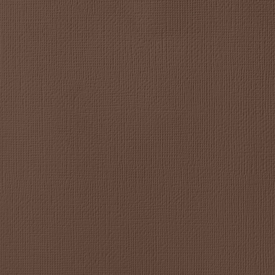 American Crafts Chocolate Textured Cardstock - 10 Sheets