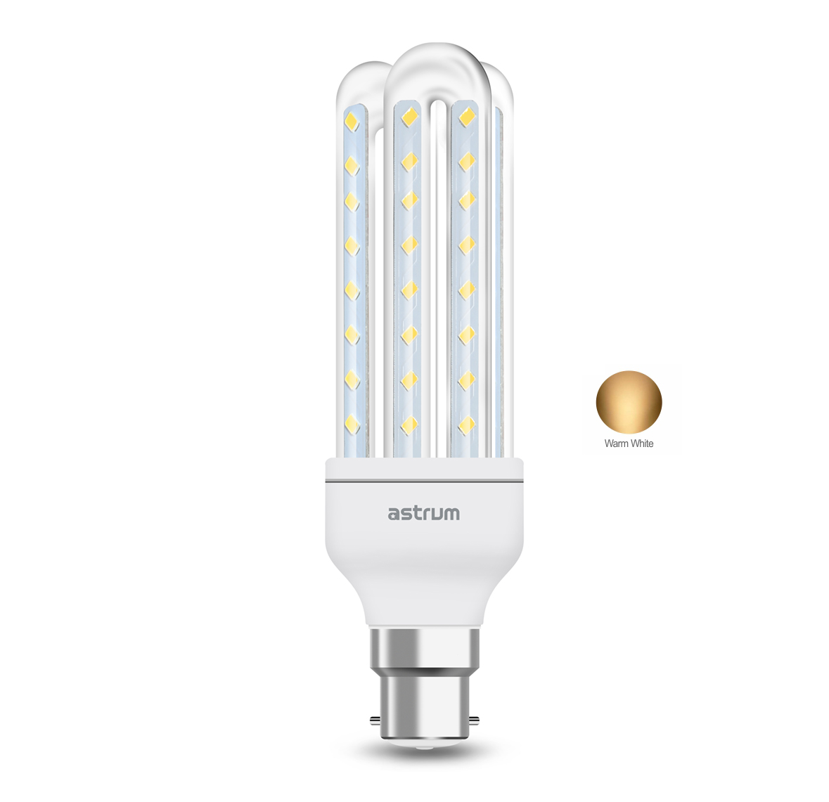 Astrum B22 K090 LED Corn Light (9W) - Warm White 