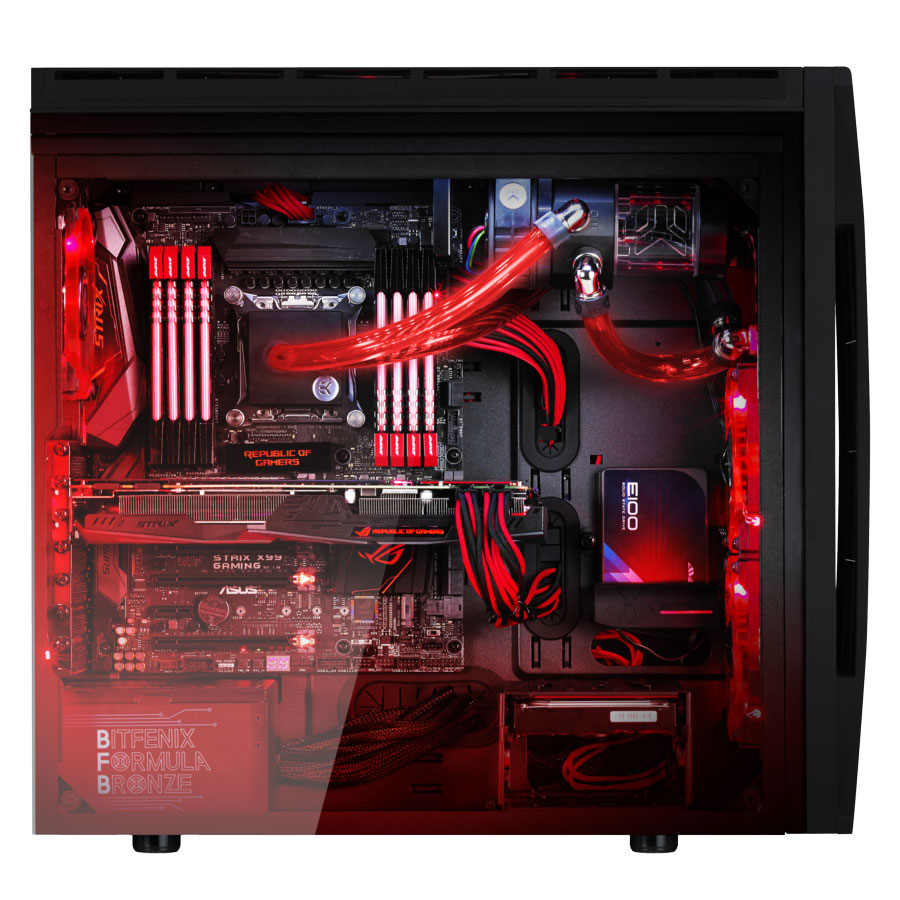 Bitfenix Aurora Mid-Tower Gaming Case – Black