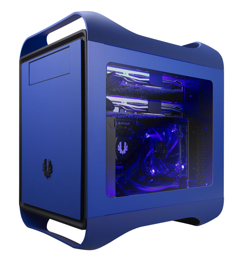 Bitfenix Prodgigy-M Blue Micro ATX Tower Computer Case