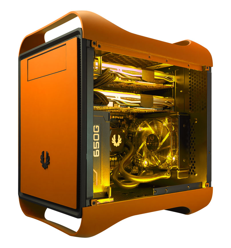 Bitfenix Prodigy-M Orange Micro ATX Tower Computer