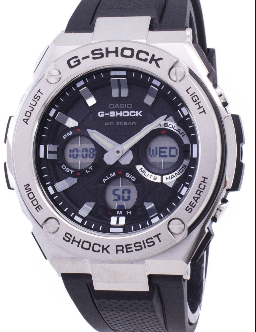 Casio Mens GST-S110D-1ADR G-Shock G-Steel Anadigital Watch