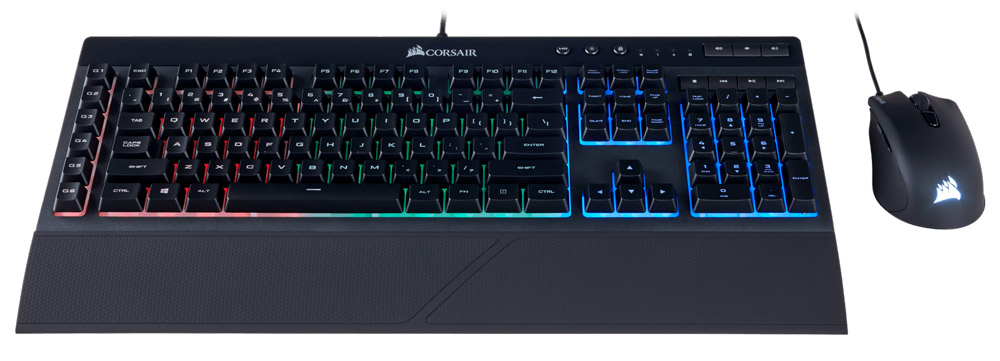 Corsair K55 + Harpoon Gaming Keyboard and Mouse Combo