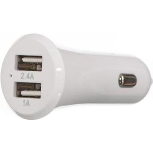 SuperFly Dual USB Car Charger (2.4A & 1A Cable) 