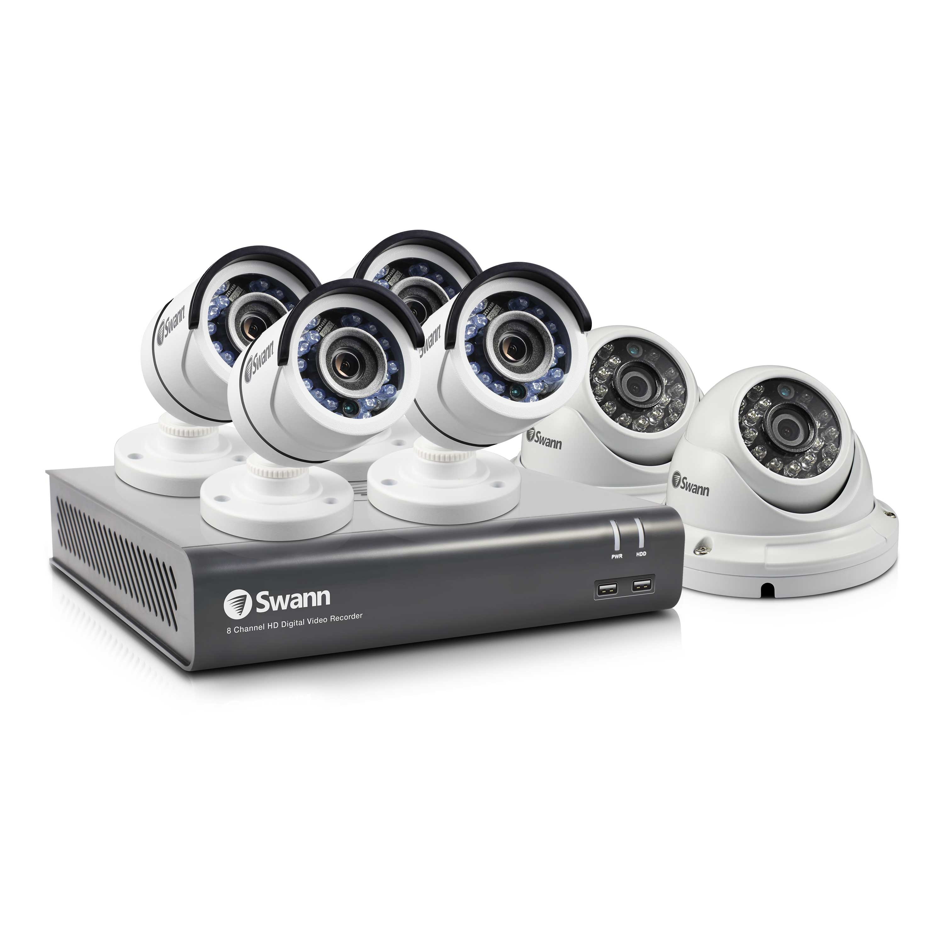 Swann DVR 8ch with 6 Cameras