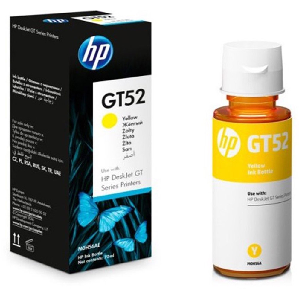 HP GT52 Yellow Ink Bottle