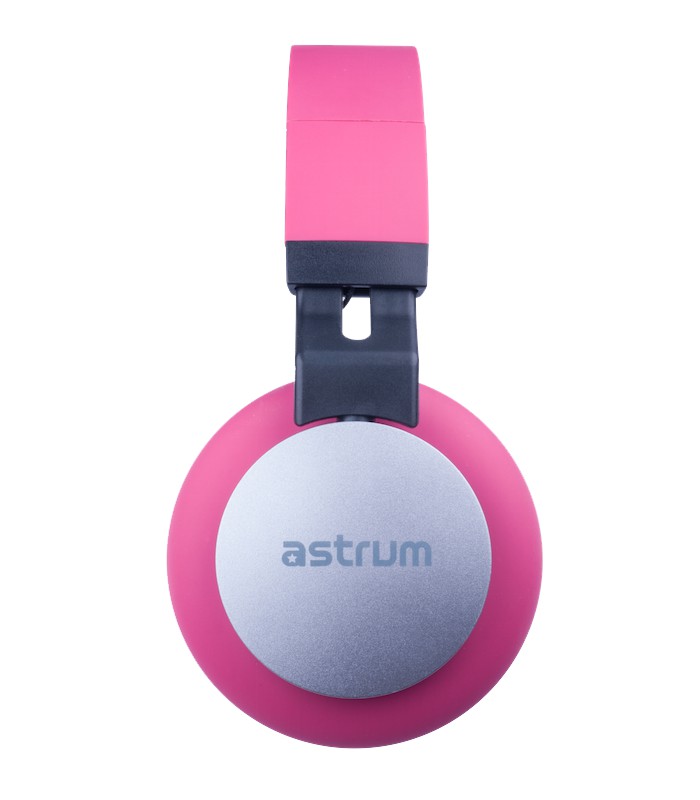 Astrum HS400 Fabric Cable Stereo Headset Mic - PINK