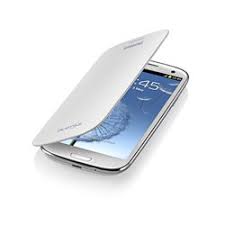 Samsung Galaxy S III Mini Flip Cover – Marble White