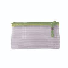 Treeline: Mesh Pencil Bag with Green Zip (22cm)