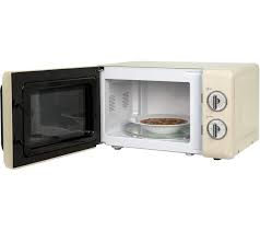 Russell Hobbs Manual Retro Microwave Oven: Cream RHRETROM