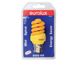 Eurolux Compact Fluorescent Spiral 12w Yellow E27