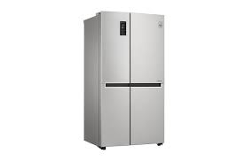 LG 626L Platinum Silver Side by Side Refrigerator, Mega Capacity: GC-B247SLUV