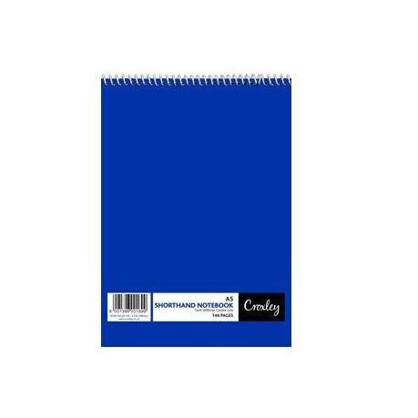 Croxley JD145 144 Page A5 Feint Shorthand Notebook (10 Pack)