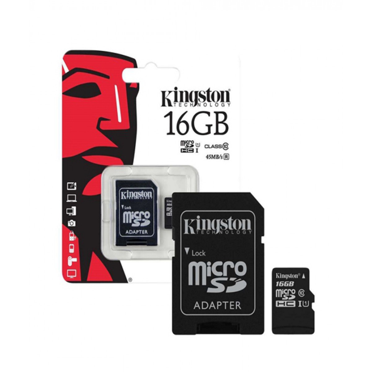 Kingston 16 GB Micro SD Card with Adapter
