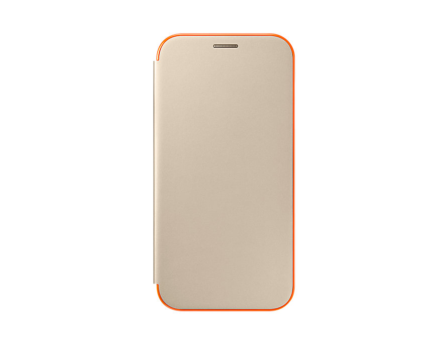 Samsung Galaxy A7 (2017) Flip Cover – Neon Gold
