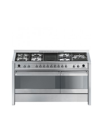 Smeg A5-8: 150cm Stainless Steel Opera Double Cavity Cooker