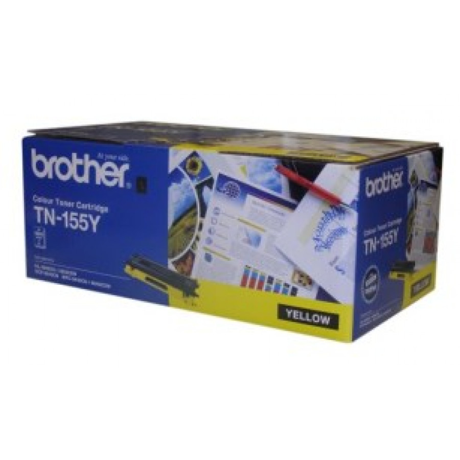 Brother TN155Y High Yield Yellow Original Toner Cartridge