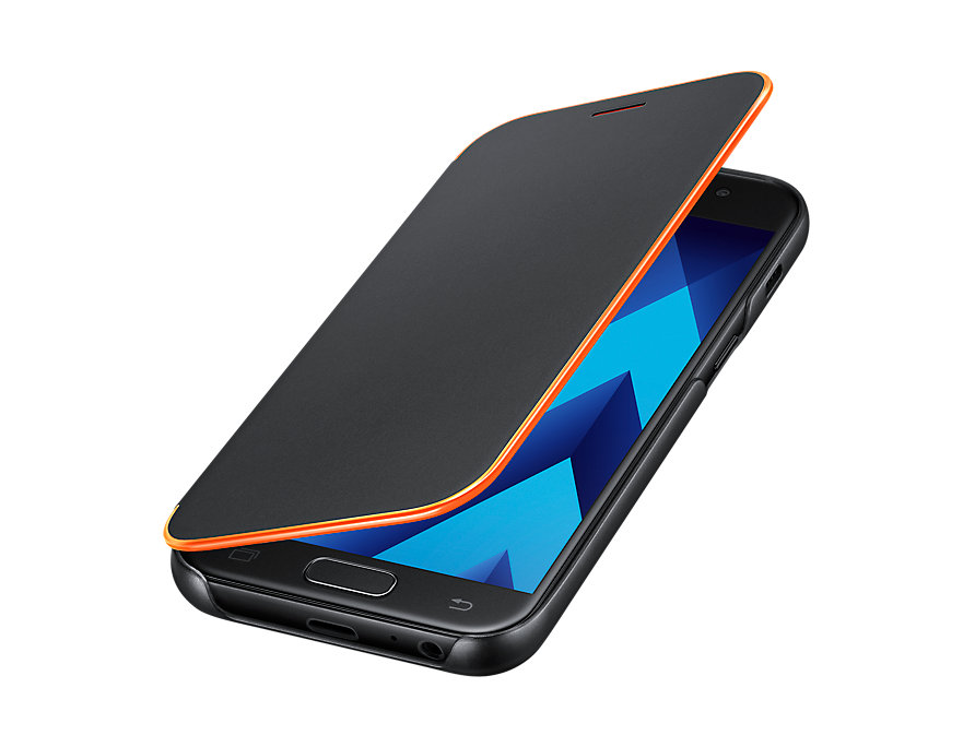 Samsung Galaxy A3 (2017) Flip Cover – Neon Black