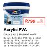 Dulux 10L Acrylic PVA White