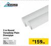 Marley 3m Round Vynadeep Plain Downpipe-Each