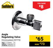 Builders Angle Regulating Valve