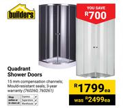Builders Quadrant Shower Doors-Each