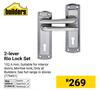 Builders 2 Lever Rio Lock Set