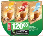 Nescafe Cappuccino Sticks Assorted 8s / 10s