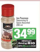 Ina Paarman Seasoning & Spice Assorted-200ml 