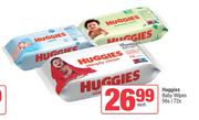 Huggies Baby Wipes 56s/72s-Each