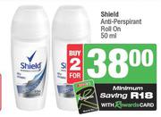Shield Anti Perpirant Roll On-For 2 x 50ml