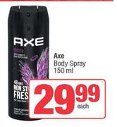 Axe Body Spray-150ml Each