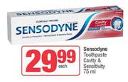 Sensodyne Toothpaste Cavity & Sensitivity-75ml Each