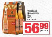 Clausthaler Non Alcoholic Beer NRBs-4 x 330ml Per Pack