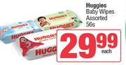 Huggies Baby Wipes Assorted-56s Pack Each