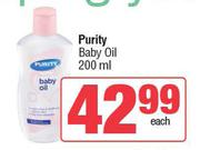 Purity Baby Oil-200ml Each