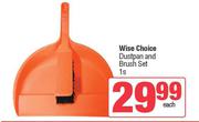 Wise Choice Dustpan And Brush Set-1s Each
