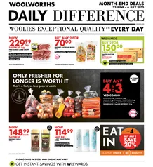 Woolworths Western Cape & Eastern Cape : Daily Difference (23 June - 6 July 2025)